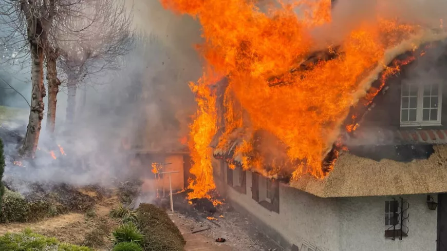 Près de Lyon : une maison part en fumée, le SDMIS publie des photos impressionnantes