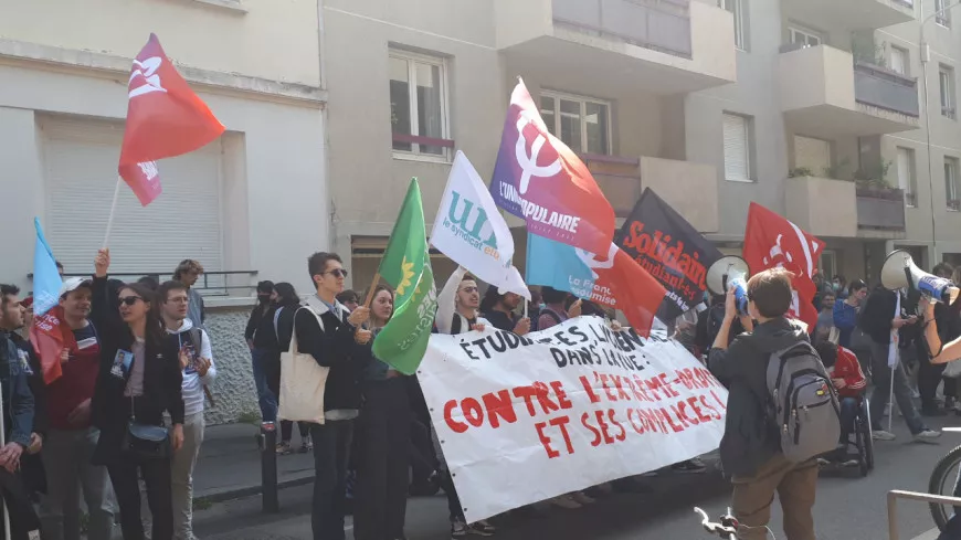 L’UNEF a manifesté ce jeudi contre l’extrême-droite présente à Lyon 3