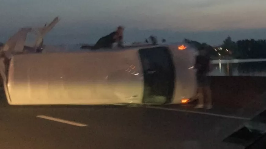Près de Lyon : deux véhicules se renversent sur la M7 à cause d’un contresens