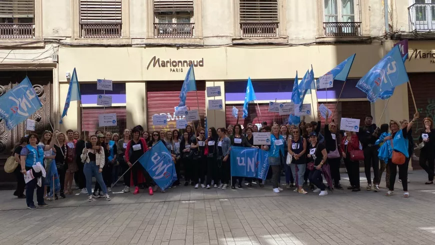 Les salariés de Marionnaud en grève à Lyon pour dénoncer le gel de leurs salaires depuis 2014
