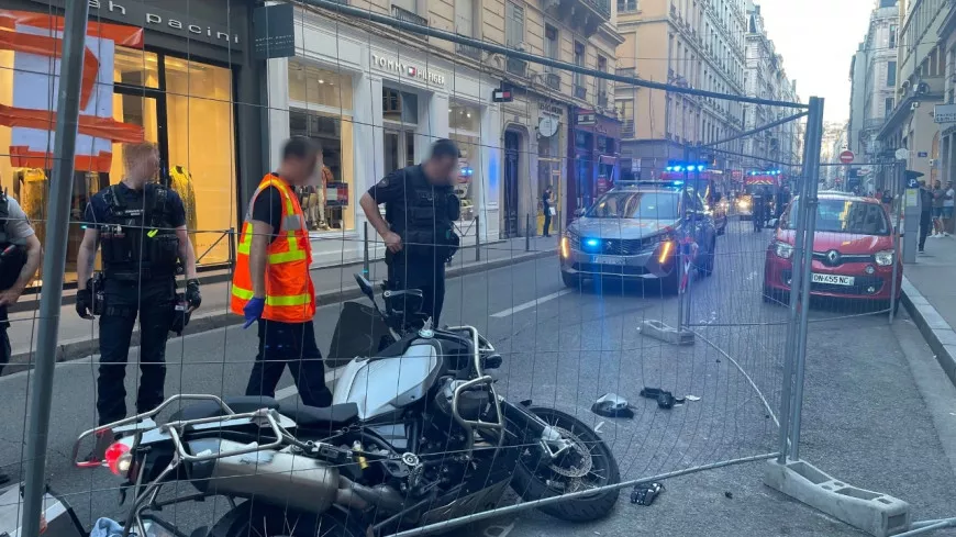 Lyon : condamnation du motard qui a percuté deux piétons en Presqu’île lundi soir