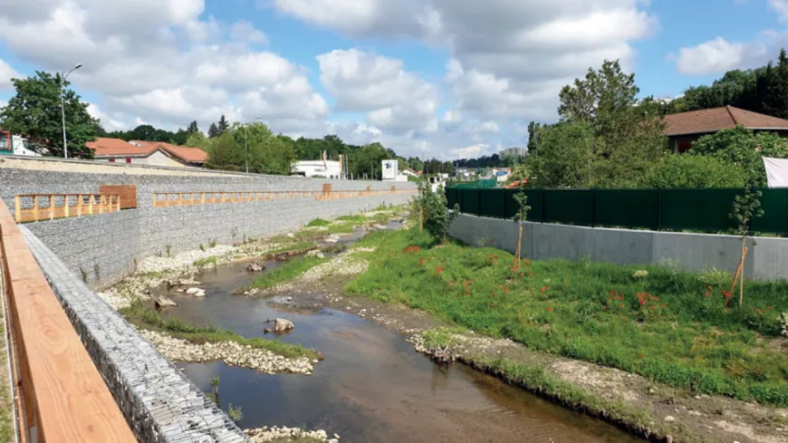 Près de Lyon : les travaux d’aménagement de l’Yzeron s’achèvent sur le secteur de Ruette Mulet