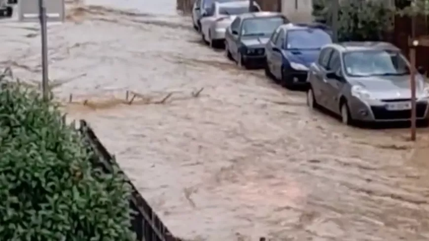 Près de Lyon : les fortes pluies créent des inondations à Feyzin