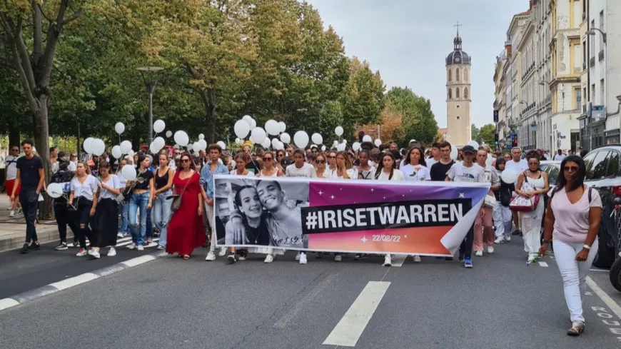 Lyon : l'immense émotion à la marche en hommage à Iris et Warren 