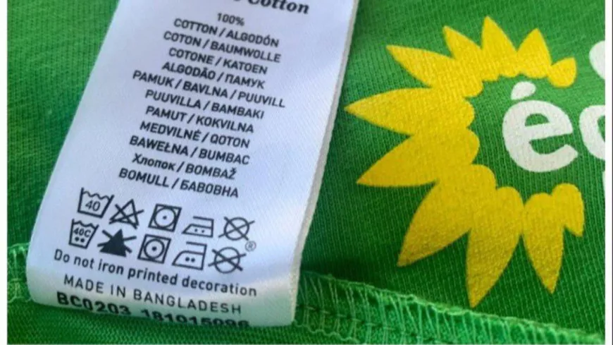 Les T-shirts des journées d'été des écologistes à Grenoble étaient made in Bangladesh
