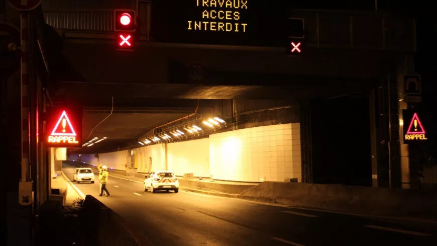 Lyon : le tunnel sous Fourvière en travaux, des fermetures cette semaine