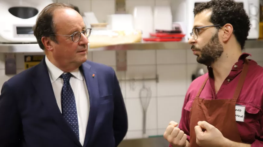 Lyon : François Hollande passe à table à La Mesa et prône la lutte contre la précarité alimentaire