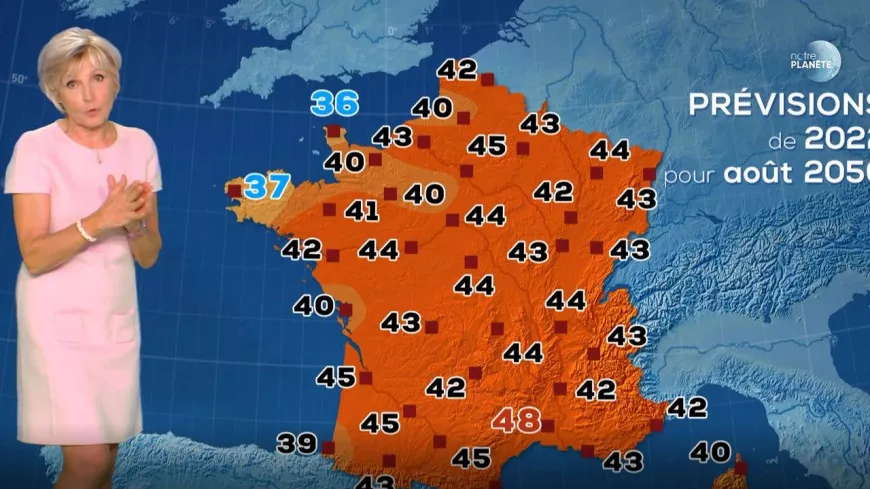44 degrés à Lyon en 2050 ? Evelyne Dhéliat met à jour sa météo du futur