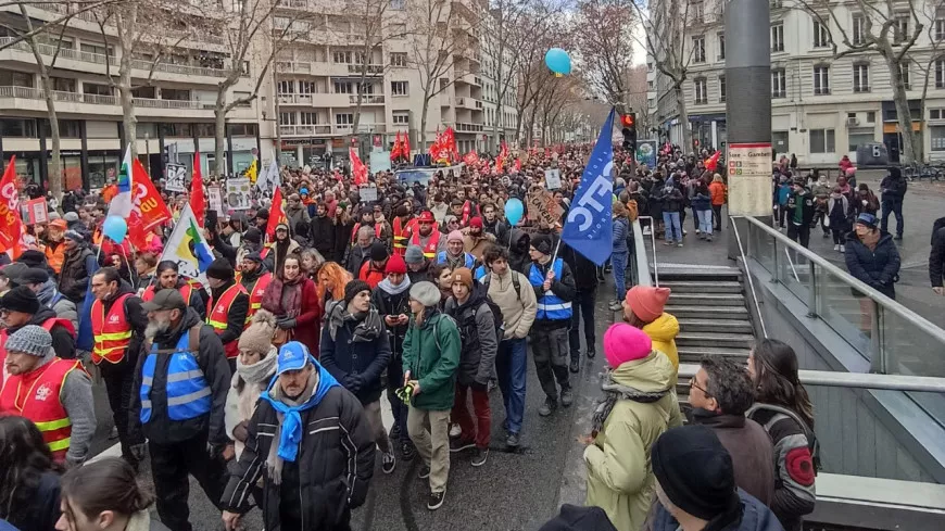 Lyon : plus de 23 000 manifestants contre la réforme des retraites, 18 interpellations