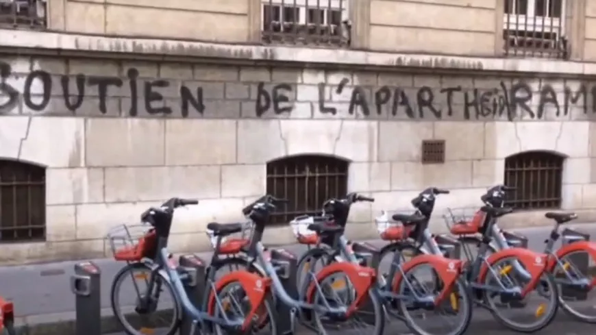Lyon : la mairie du 6e arrondissement taguée par un groupuscule pro-palestinien