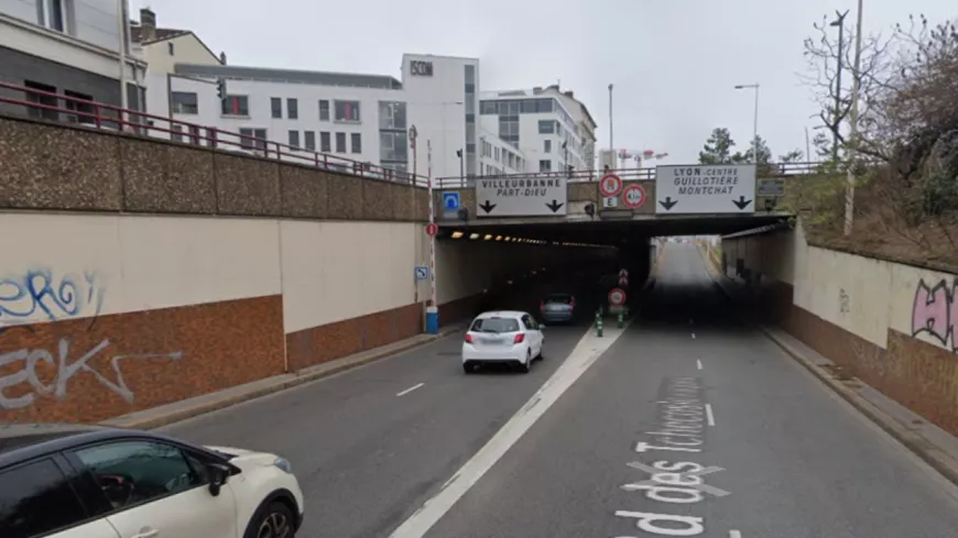 Lyon : le tunnel des Tchécoslovaques partiellement fermé pendant 5 mois pour des travaux