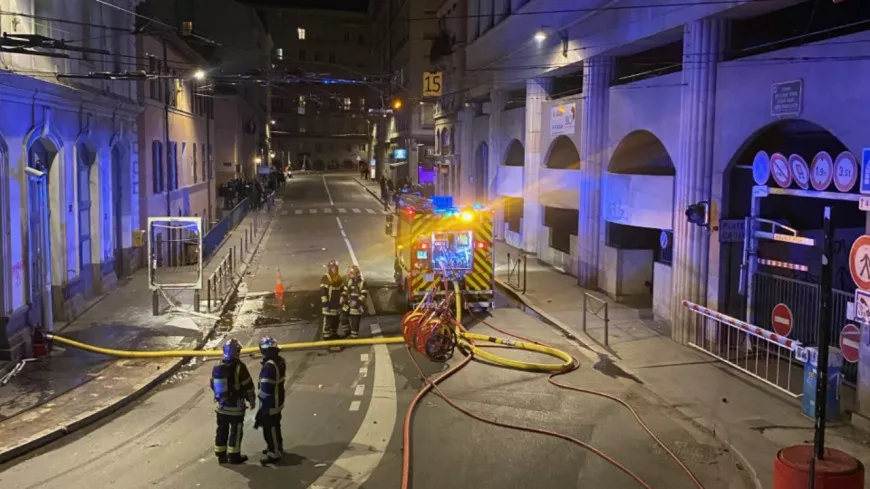 Affrontements à Lyon ce lundi soir : des riverains évacués à cause des incendies, les pompiers visés par des mortiers