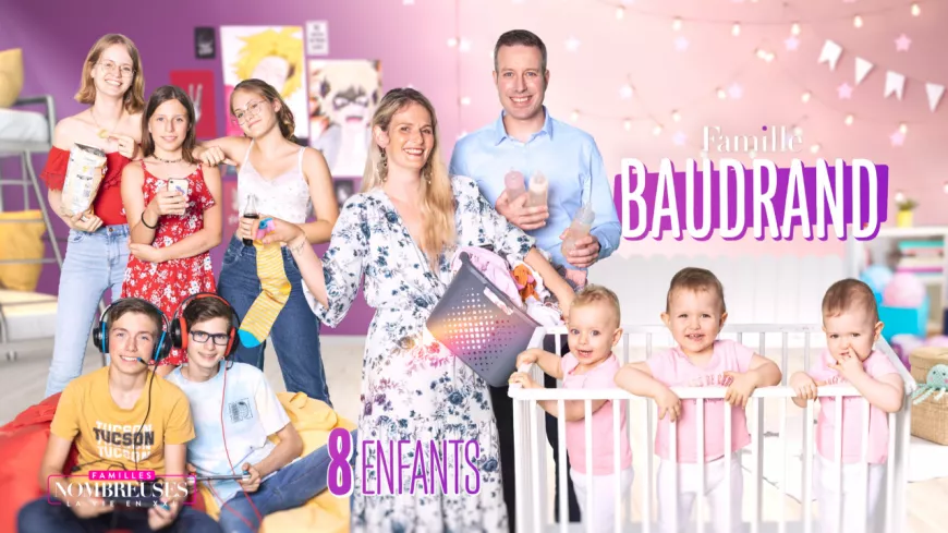 Ils sont du Rhône, ont 8 enfants et partagent leur quotidien dans l'émission Familles nombreuses sur TF1 !