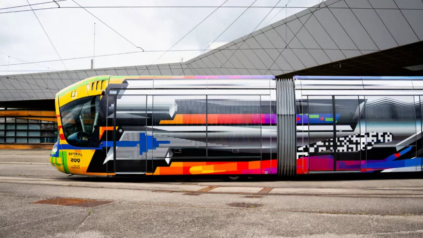 Lyon : un nouveau tramway décoré par un street-artist