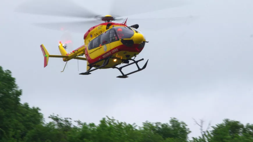 Dardilly : neuf blessés dans un carambolage, un hélicoptère se pose sur l’A6