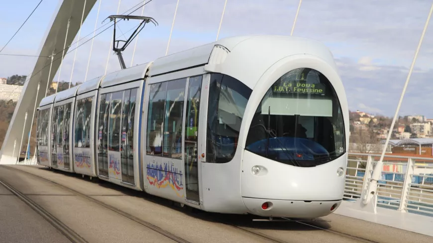 Lyon : des travaux sur les lignes de tramway T1 et T2