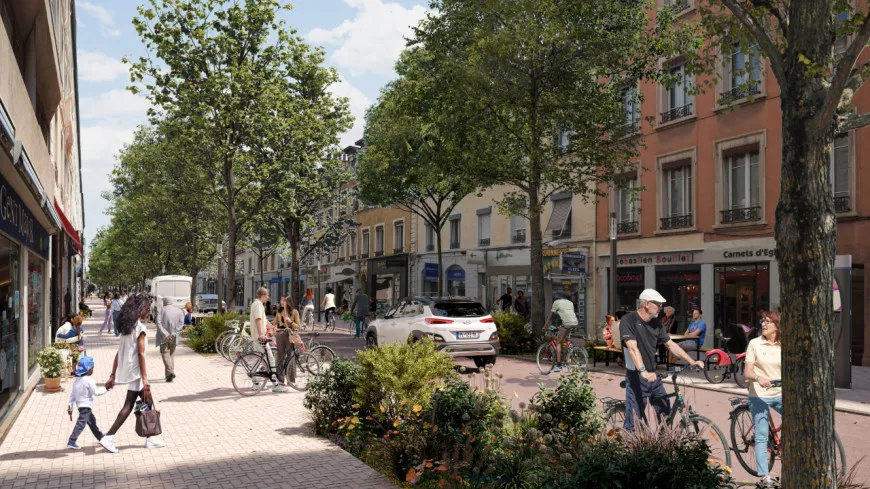 Lyon 8e : végétalisation et priorité aux vélos dès 2026 sur l’avenue des Frères Lumière