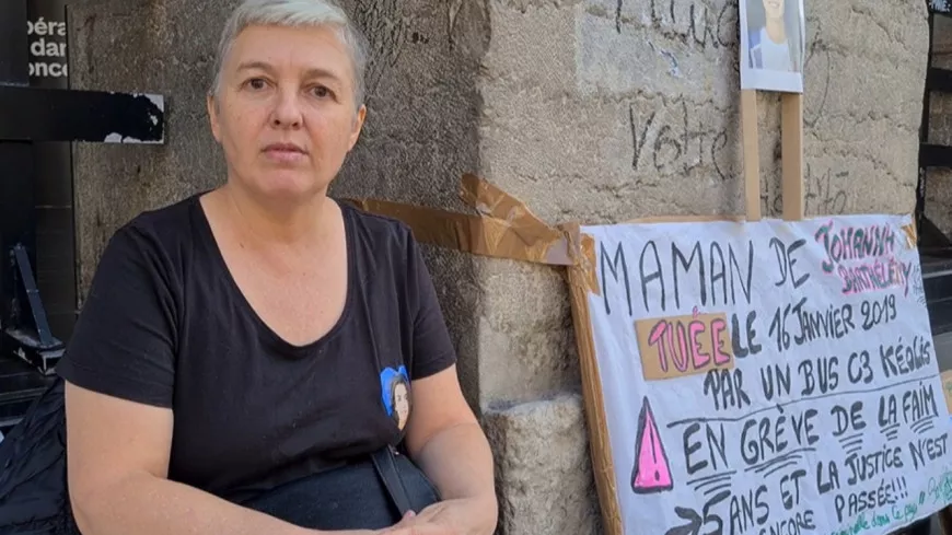 "Même La Poste fait mieux que la justice" : la mère de Johanna, mortellement renversée par un bus à Lyon, entame une grève de la faim