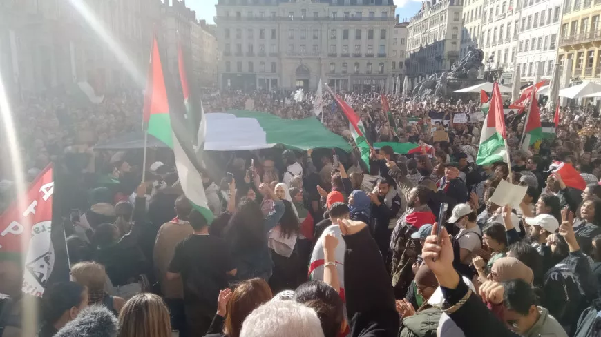 Lyon : un millier de participants à la manifestation pour la Palestine ce samedi