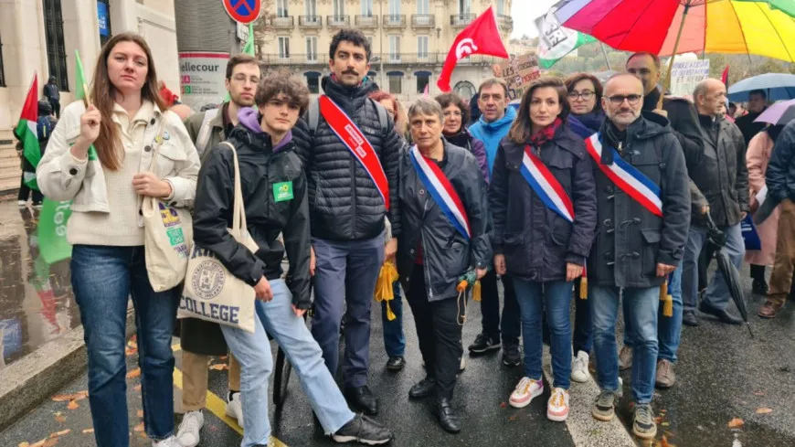 Lyon : des élus écologistes à la marche pour Gaza