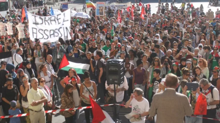 "Qui veut la paix prépare la paix !" : nouvelle manifestation pour Gaza à Lyon