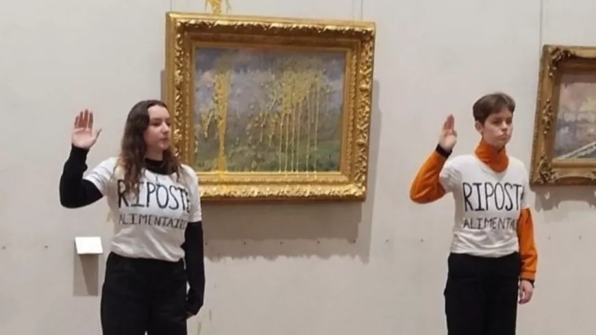 Lyon : deux activistes écologistes s'attaquent à un tableau de Claude Monet