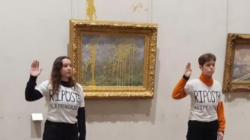 Jet de soupe sur un tableau à Lyon : Le Printemps de Claude Monet n'est pas endommagé