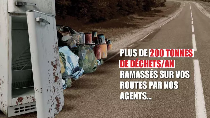 "Nos routes ne sont pas une poubelle" : le Département du Rhône alerte sur les dépôts sauvages