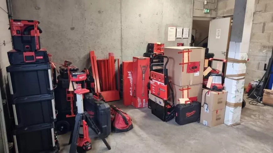 Perceuses, meuleuses, scies : 40 000 euros d'outils saisis près de Lyon, la gendarmerie recherche leurs propriétaires
