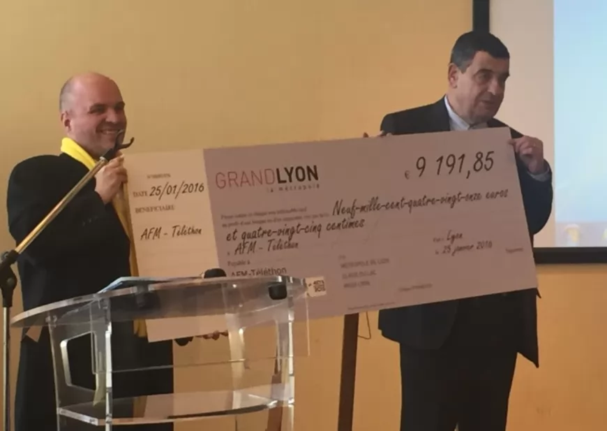 Lyon : près de 9 200 euros récoltés pour l’Association Française contre les Myopathies
