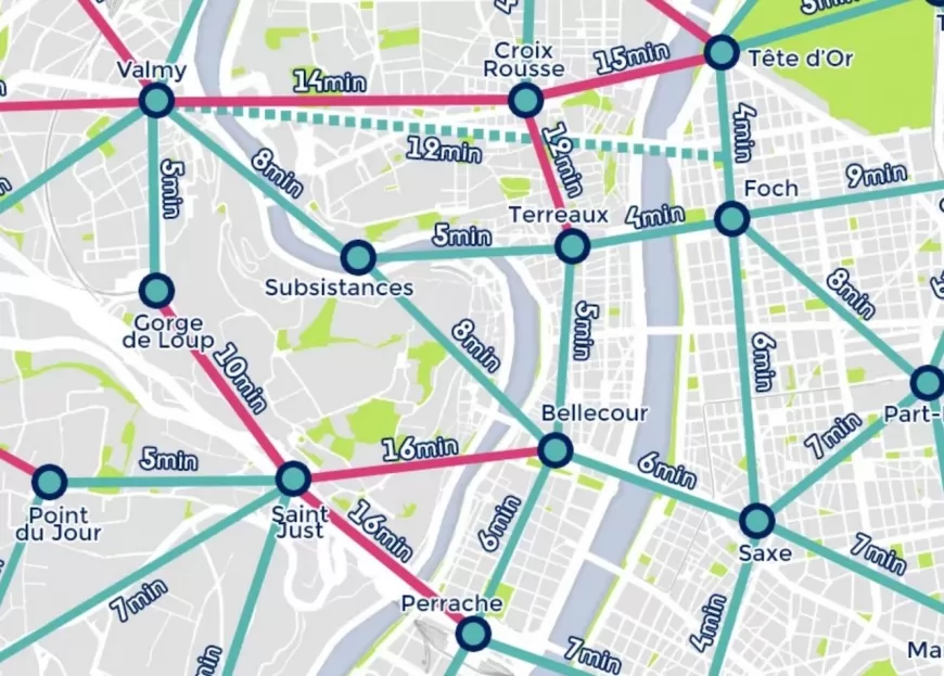 La Ville à Vélo publie des cartes de temps de déplacement pour convertir de nouveaux cyclistes