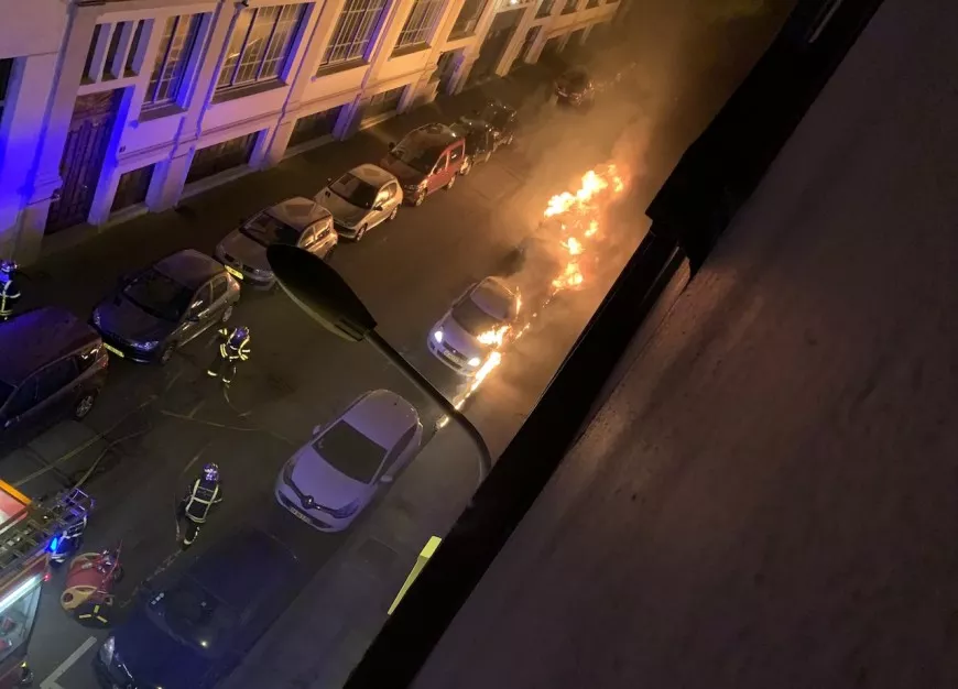 Lyon : une douzaine de voitures incendiées à la Croix-Rousse
