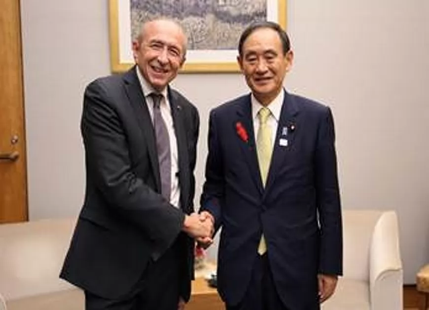 Rencontre entre Gérard Collomb et le numéro 2 du gouvernement japonais
