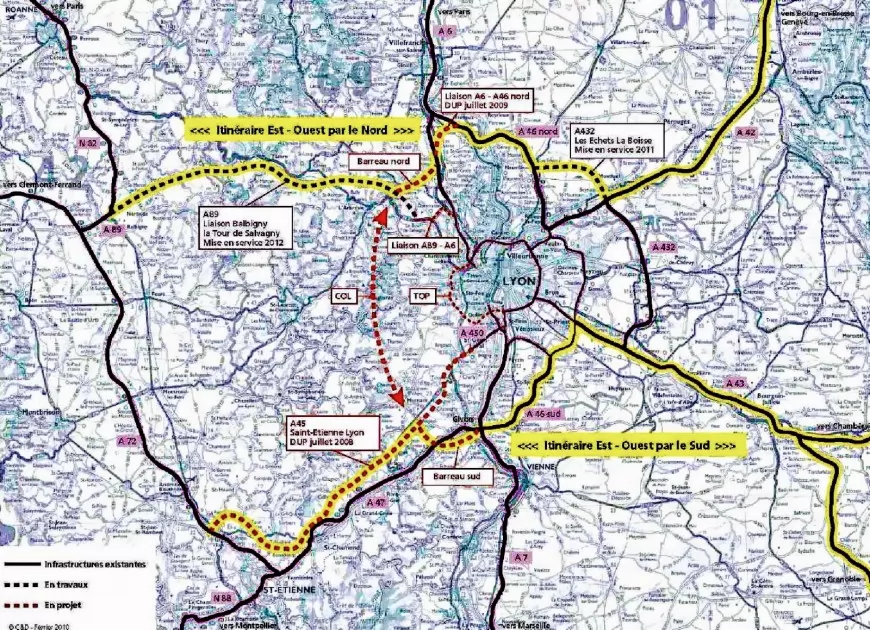 Regroupement écologique sur le tracé du périphérique ouest de Lyon