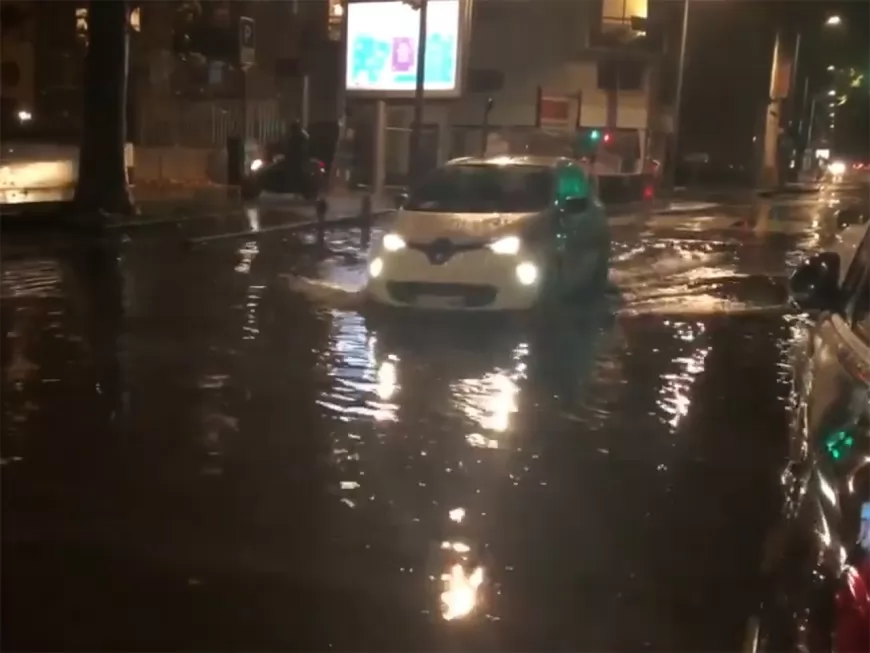 Orages à Lyon : des rues inondées, les pompiers multiplient les interventions
