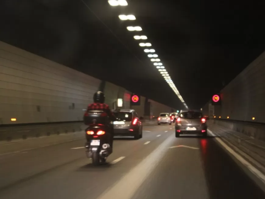 Accident à l’entrée du tunnel sous Fourvière : un mort et un blessé grave