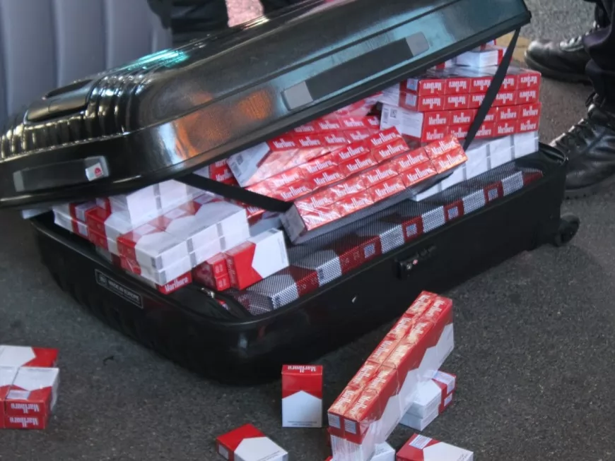 Les douanes de Lyon-Saint-Exupéry ont saisi 5,2 tonnes de tabac de contrebande en 2018