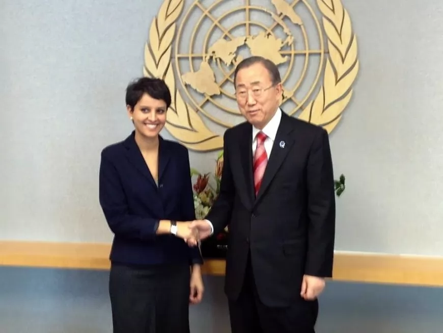 Najat Vallaud-Belkacem rencontre Ban Ki Moon à New York