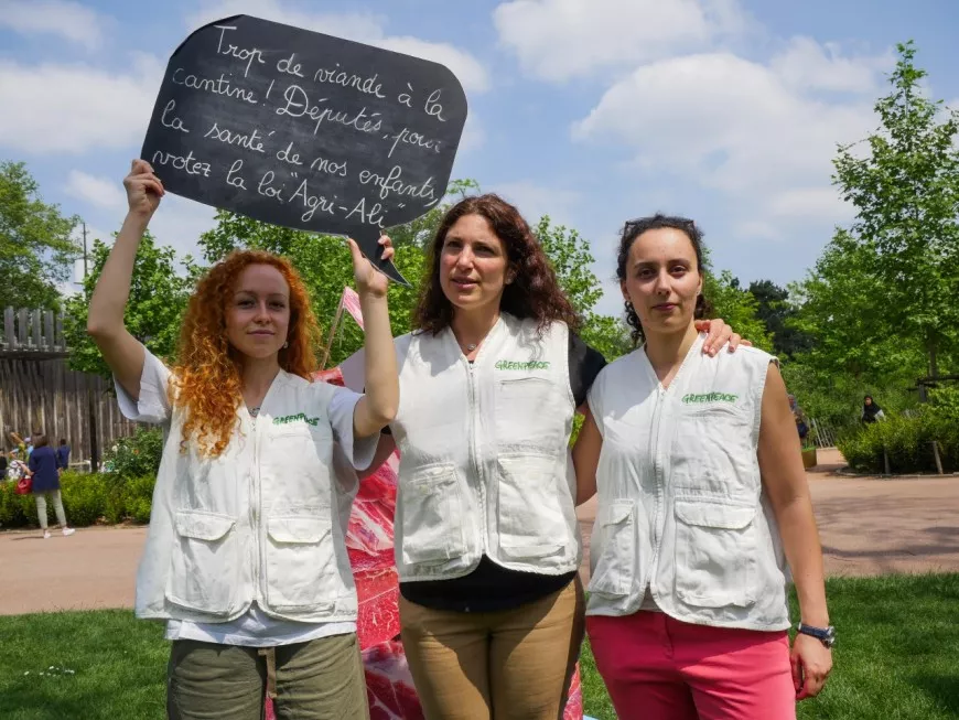 Greenpeace lance une photo-pétition au parc de la Tête d'Or pour "des assiettes plus durables"