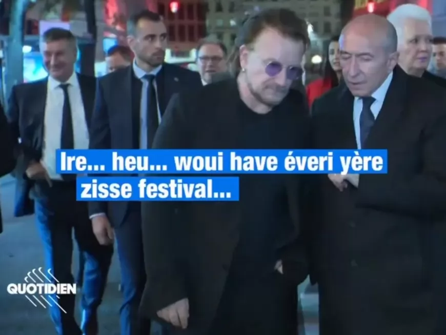 Lyon : quand G&eacute;rard Collomb essaye de parler anglais &agrave; Bono