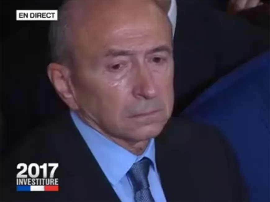 Les larmes de Gérard Collomb à l’investiture d’Emmanuel Macron - VIDEO