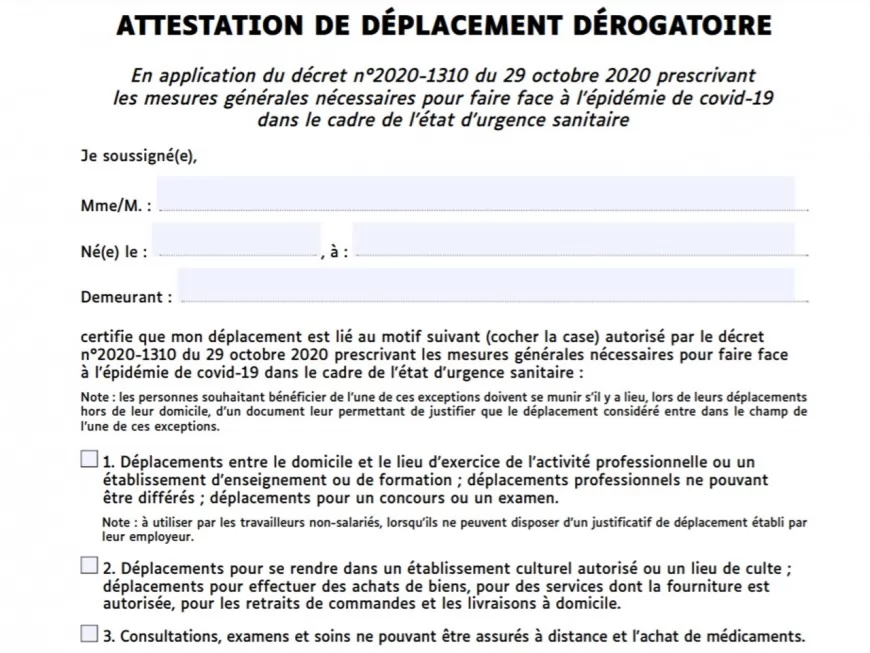 Déconfinement progressif à Lyon : une nouvelle attestation de déplacement est disponible