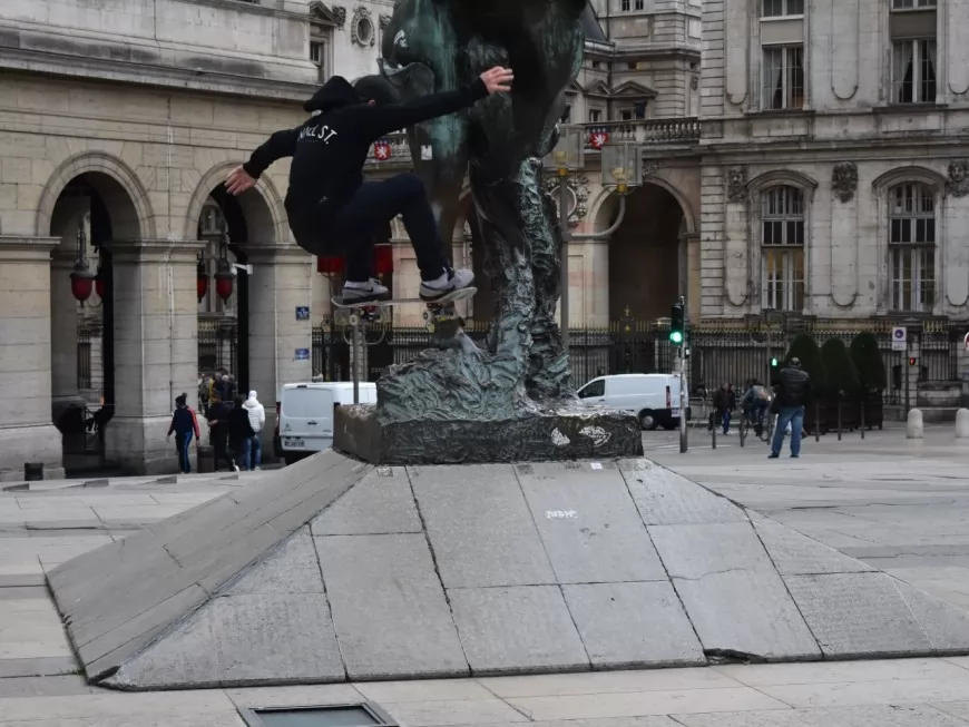 Le spot de skate Hôtel-de-Ville en danger à Lyon