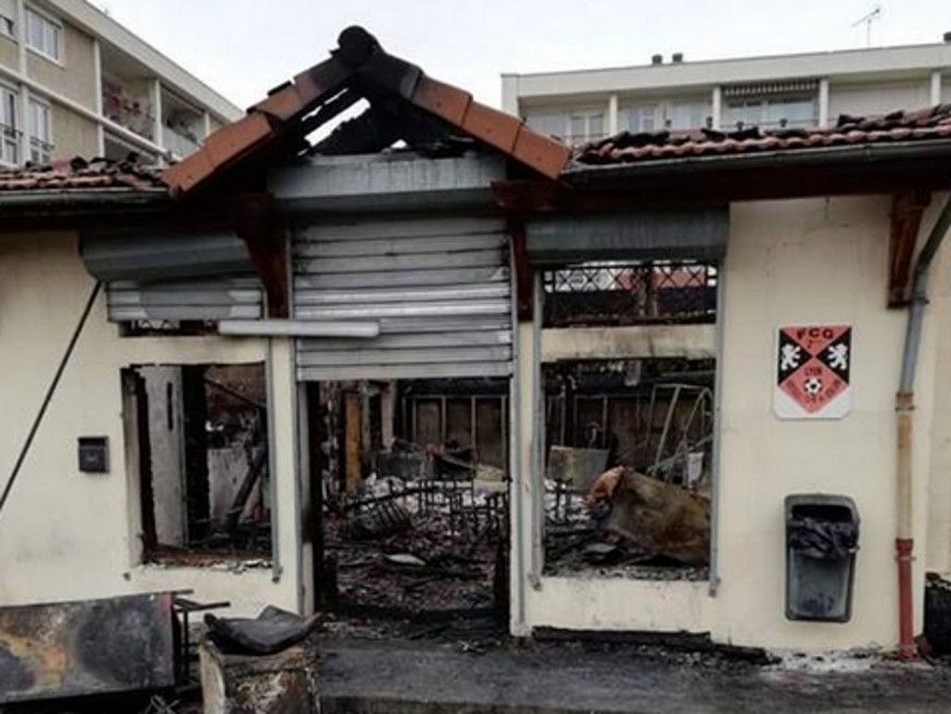Le club-house du FC Gerland victime d'un incendie