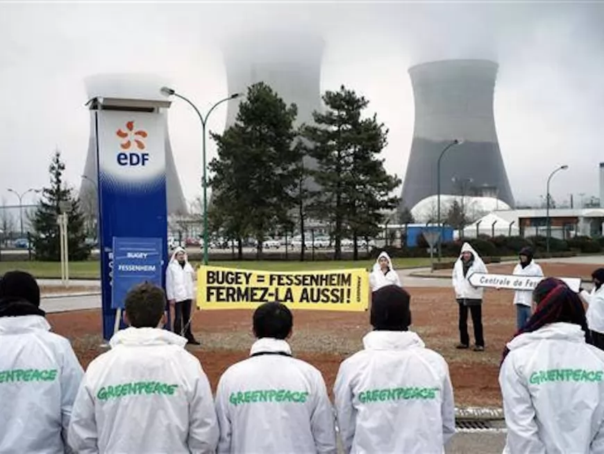 Greenpeace mobilisé à Lyon pour alerter sur la vulnérabilité des centrales