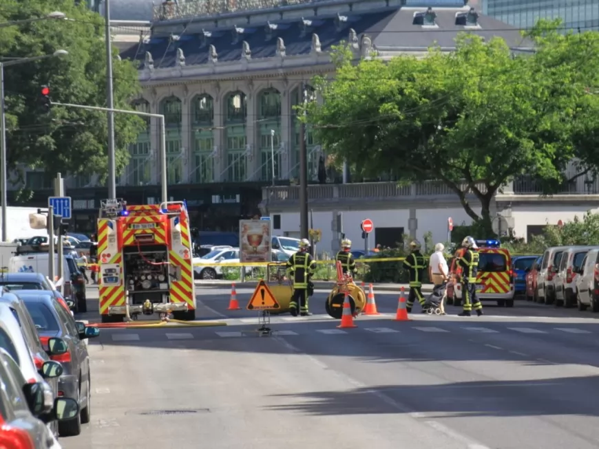 Lyon : fuite de gaz boulevard Jules Favre