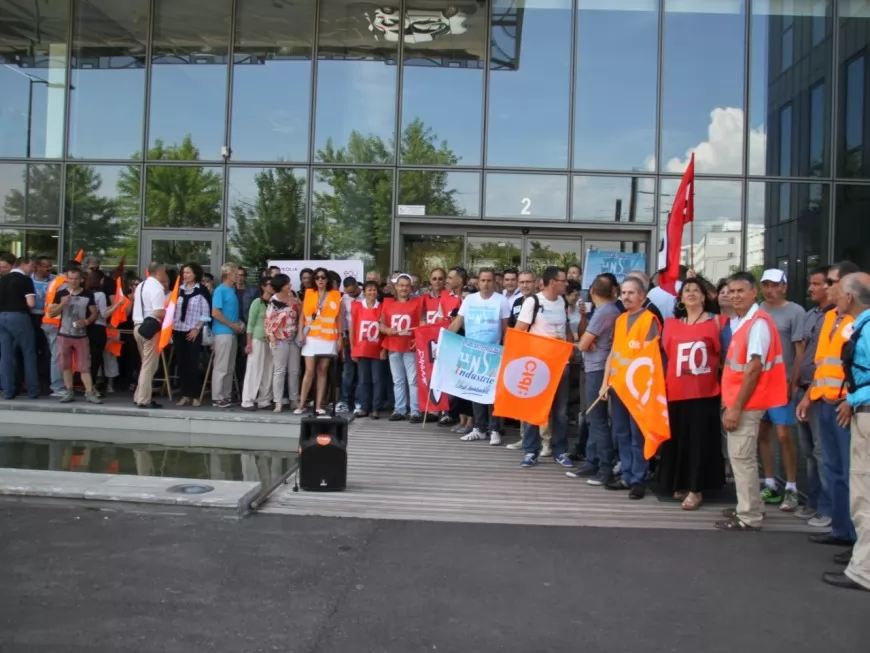 Rhône : 150 salariés de Veolia en grève contre l'austérité