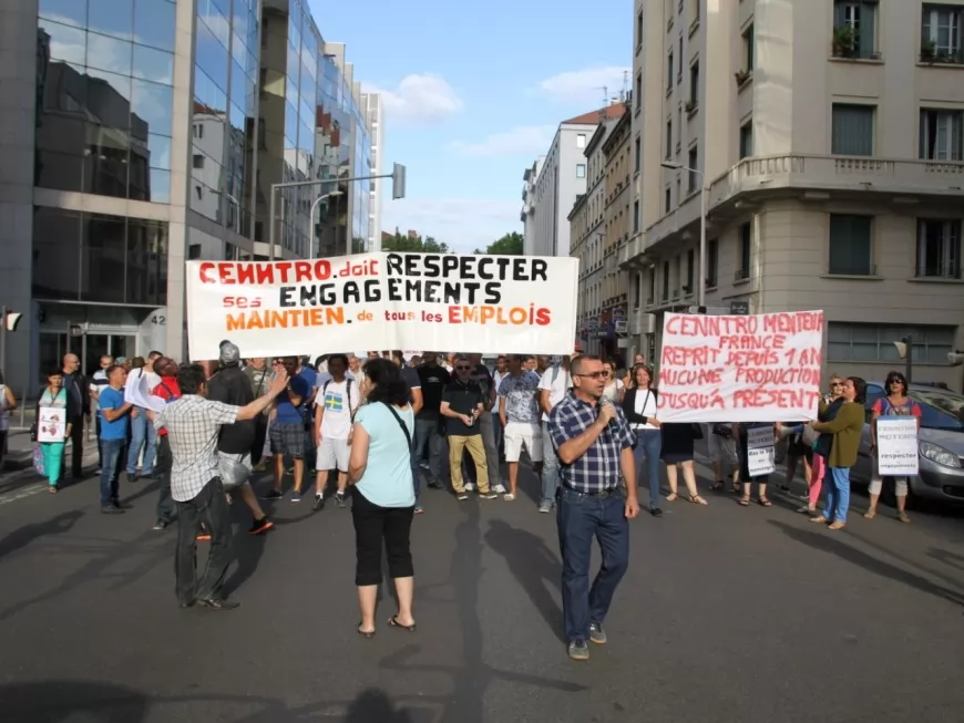 Les employés de Cenntro Motors (ex-SITL) manifestent à Lyon