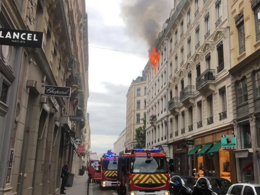 Lyon : un incendie en Presqu'île ce mercredi matin