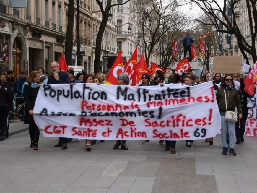 La fonction publique dans la rue : 1500 manifestants à Lyon